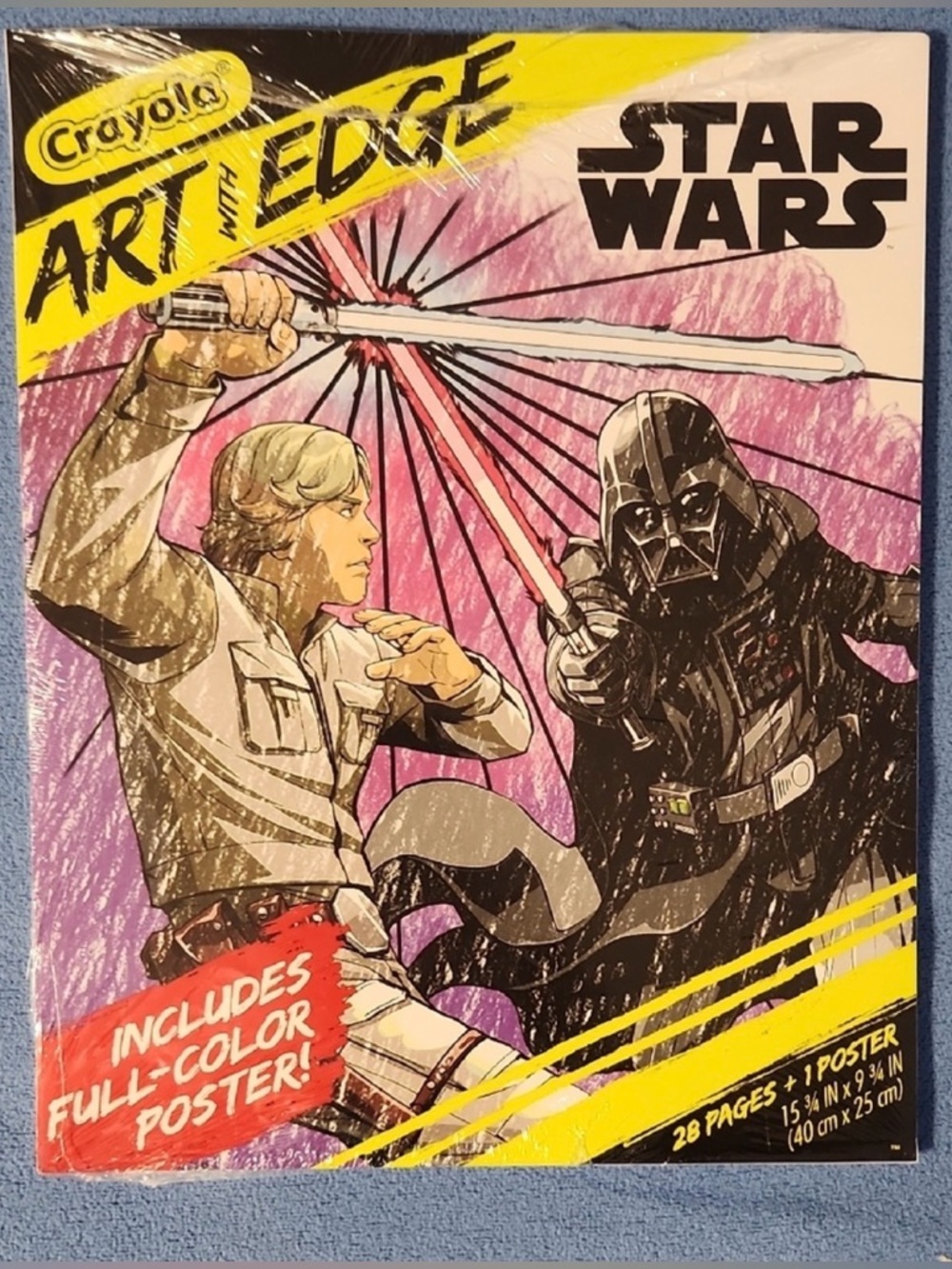 NEW/SEALED Star Wars:  Crayola Art With Edge Coloring Pages & Movie Poster